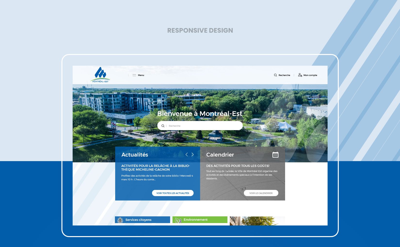 Site internet - Responsive design - Notifications citoyens